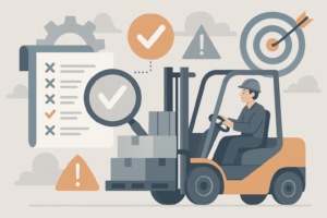 usar una carretilla elevadora