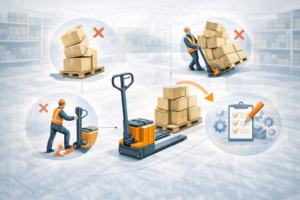 Errores comunes al cargar mercancías con transpaleta