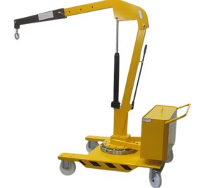 Grúa contrapesada giratoria 500 kg.